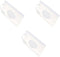 Xinjincang 3Pcs White Wipe Case Travel Holder Keeps Wipes Moist Set of Wet
