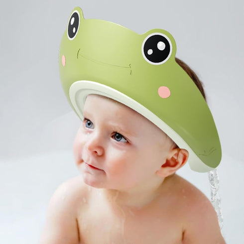 Generic Frog-Shaped Baby Shower Cap - Adorable Green Design