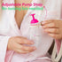 NatureBond Silicone Breast Pump with lid, Stopper, Strap, Pouch - 3.4oz 100ml Premium All-in-1 Set