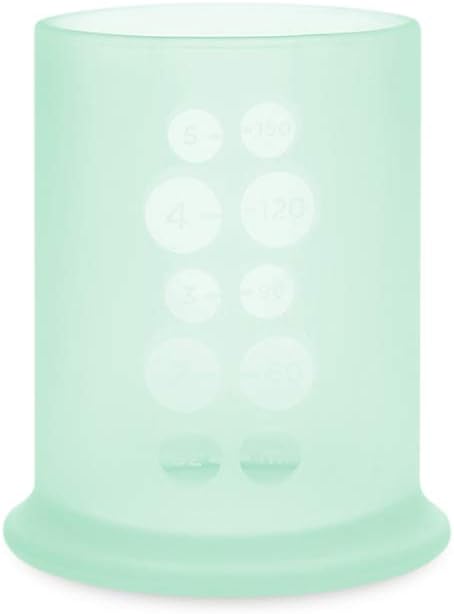 Olababy Silicone Training Cup for Babies, 6+ Mo to 12-18 Months, Transition to Sippy Cup & Smoothie Cup