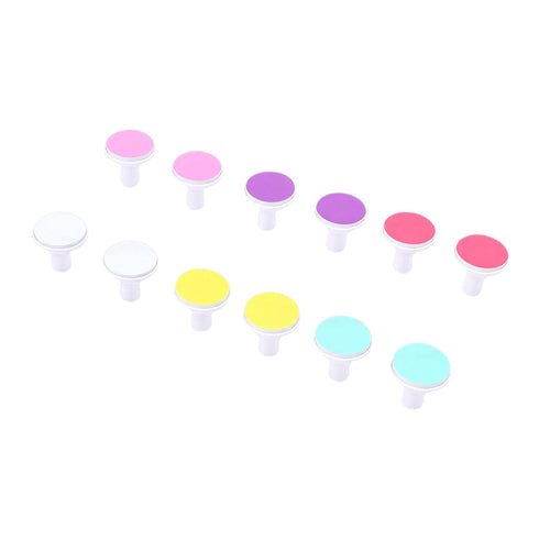 Generic 12 Trimming, 1 12 Baby Nail Grinder Heads, Replacement Pads, Color Coded Pads for Age Specific Use, ABS