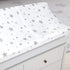 TL Care 100% Cotton Knit Fitted Contoured Changing Table Pad Cover - Compatible with Mika Micky Bassinet, Super Stars
