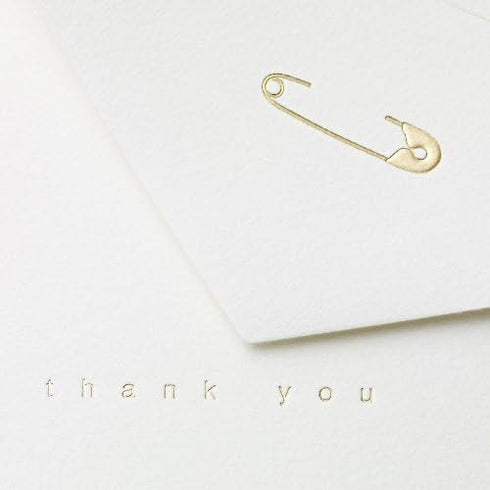 Crane & Co. (CT1337), Pack 10 Diaper Pin Thank You Note