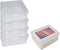 4PCS Plastic Game Card Storage Box - High Capacity UNO Card Case, NO Cards Included