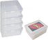 4PCS Plastic Game Card Storage Box - High Capacity UNO Card Case, NO Cards Included