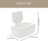 KOMBIUDA Wipe Dispenser with Lid Refillable Decorative Wet Tissue Holder for Home Travel Makeup Storage Container