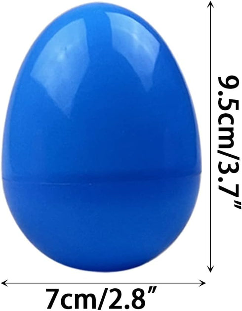 JoFAN 6 Pack Prefilled Jumbo Plastic Easter Eggs with Light Up Dinosaur Bath Toys Inside for Kids Boys Girls Toddlers