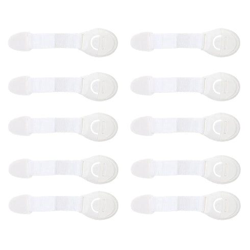 Child Proof Cabinet Locks (10 Pack) - Baby Proofing for Oven, Refrigerator, Cabinets, Drawers, Door, Toilet Lock