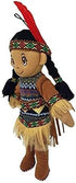 14" DF14~ Kinnex Collections Native American Indian Plush Rag Doll - (Brown-Atul&Aruna)