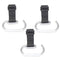 TEKELUONA 3 Pack Stroller Hooks, Stroller Straps for Diaper Bags,Adjustable Stroller Carabiner Clip,Baby