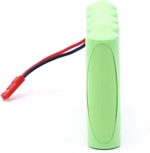 SHAWOROCE 2400mAh 6V 4X4 Ni-Mh Rechargeable Ni-MH Battery for RC Car Electric Toy Truck SUV Construction Dumper Remote