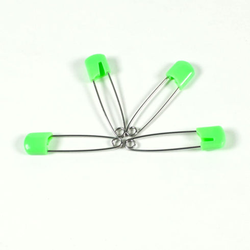 OsoCozy Cloth Diaper Nappy Pins, 100 Packs, 100 Stainless Steel Safety Pins, Light Green