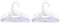 24 Durable White Hangers Compatible with 18 Inch Girl Doll Clothes