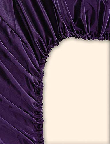 California Drapes Soft & Silky Satin Crib Fitted Sheet, Great for Babies with Sensitive Hair, Fully Elastic All Around