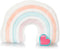 Recordable Stuffed Plush, 20 sec Heart Voice Recorder for Ultrasounds, Perfect Gender Reveal Rainbow