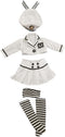 niannyyhouse BJD Dolls Clothes 1/3 1/4 1/6 White Hat Coat Skirt Striped Vest Socks Navy Suit Dress Up Gift (1/4BJD)