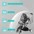 Stroller Rain Cover Universal Clear Baby Stroller Weather Shield Waterproof Baby Stroller Rain Accessory Protection for Snow Wind Rain Safe Material Travel Stroller Cart Rain Cover Weather Shield