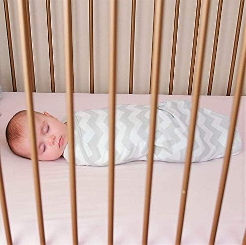 Comfy Cubs 3 Pack, 0-3 Easy Swaddle Blanket, Small for Months Infants and Muslin Baby Blanket Bundled