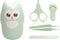 Mikinona Nail Clippers and Tweezers Set for Infants, Mint Green Safety Manicure