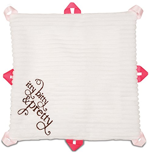 Pavilion Gift Company Lovie Baby Blanket, Strawberry Sundae, 13" Size