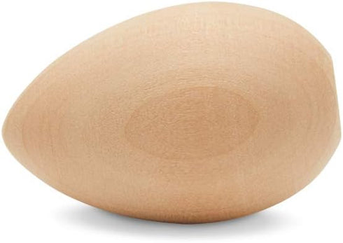 Pack 30 2 Inch Fake Eggs to Paint, of Smooth Standable Wooden Eggs for Crafts, Wooden Easter Egg Decor, Wood Chicken