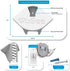 Vusee 2 Pack Anywhere Baby Monitor Wall Mount No-Drill Adhesive Shelf for Cameras Compatible with Most Baby Monitor