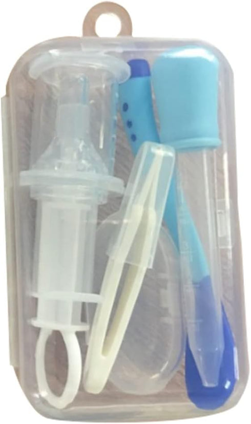 XJKLBYQ Set 5Pcst Infant Medicine Dispenser Kit with Bonus Travel Case Baby Infant Toddler Medical Kit Medicine