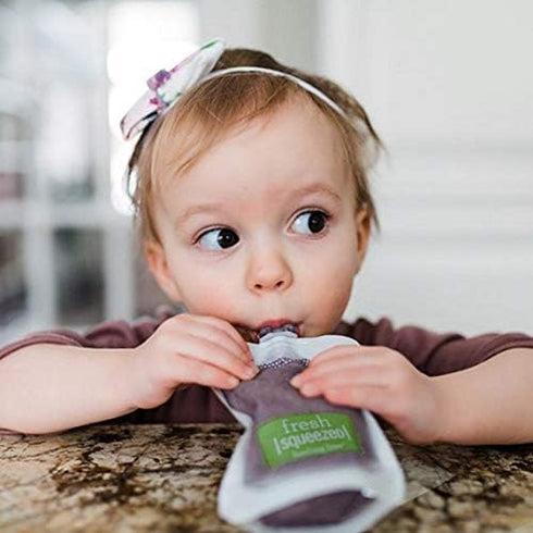 Infantino 3 Squeeze Station, Baby Food Maker & Pouch Filler, Fill Reusable Pouches at Once, Easy to Use, Dishwasher