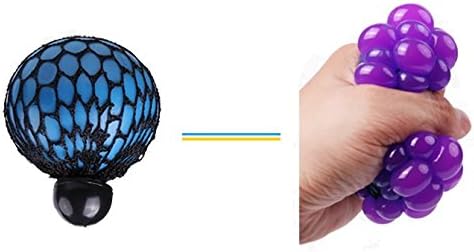 FIREBOOMOON 3 Stress Relief Squeezing Soft Rubber Vent Grape Ball Hand Wrist Toy Funny Geek Gadget Vent Toy