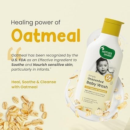 Generic 6.76 Oz Unscented Baby Wash with Oatmeal Gentle Tear Free Cleanser for Newborns & Sensitive Skin- Fl