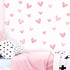 Yotdmk 80pcs Pink Heart Shape Wall Stickers for Bedroom Living Room Girls Room Decoration Kids Room Baby Nursery Room