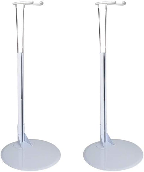 BANBERRY DESIGNS Large Doll Stand - 14" H Adjustable Holder for Most Dolls and Action Figures, Set of 2