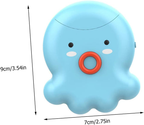 SHOWERORO Newborn Electric Nail Scissors Safe Nail Cutter with Cartoon Octopus Design Efficient Polisher for Boy Girl