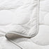 Generic 49 43 Inch Quilted Crib Duvet Insert White Comforter with Gray Trim Soft Breathable Lightweight All Season