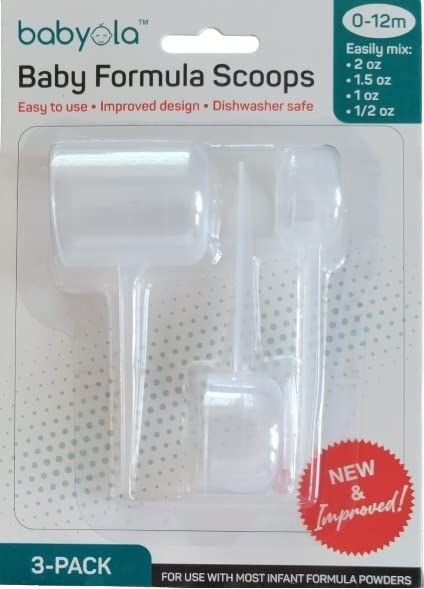 Baby Formula Dispensing Scoops for Infants & Newborns, Easily Make 2oz, 1oz or 1/2oz of Milk