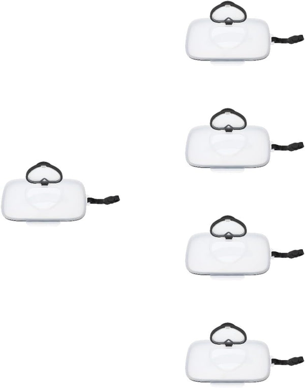 5pcs Reusable Wipes Box Travel Toiletries Material Wipes Dispenser Lid for Diaper
