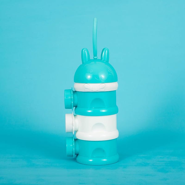 Vikye Baby Formula Dispenser, Multi-Level Milk Powder Container Travel Snack Dispenser with Side Switch Design