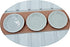 10 x 30 mm (3.0 cm) White Miniature Scallop Plate Dish for Dollhouse
