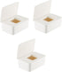 YUNDUOKEJI 3pcs Baby Wipes Case,Diaper Wipes Dispenser, Wipe Container with Sealing Design Lid(Size:Small