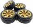 1/10 Scale OnRoad Rubber Tires & Wheels Rims Hex Hub 12mm (no glued) for RC Touring Car Tyre (4pcs/Set)