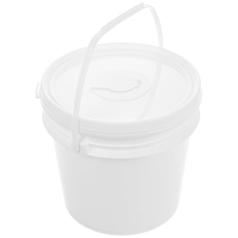 Commercial IMIKEYA Empty Wipes Bucket with Lid and Handle, Heavy Duty Refillable Wipes Container Large Wipe Holder