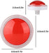 Socobeta Wear-Resisting Lightweight ABS Game LED Light, Big Round for Video Game (Red)