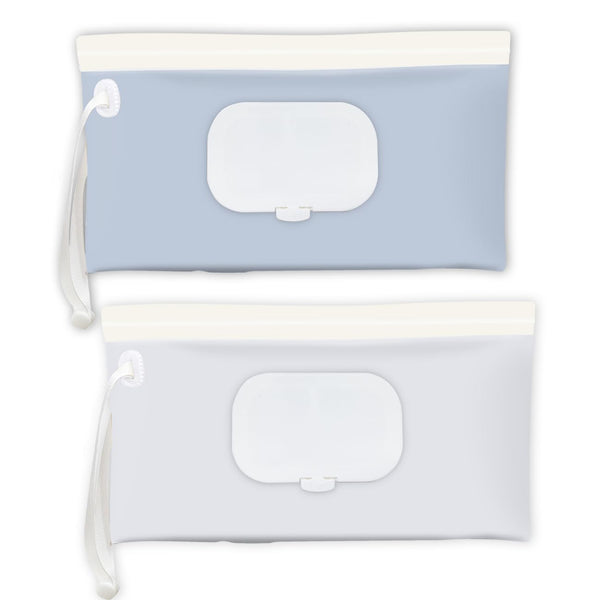 Babyvera Baby Wipes Holder 2 Pack, Wipes Container & Wet Wipes Dispenser, Travel