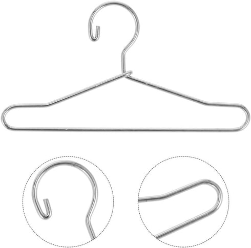 Toddmomy Black Felt Hangers, 10Pcs Mini Clothes Hangers for Doll Clothes, Ken Doll Accessories