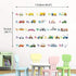 DECOWALL DS8-2005N Transport Alphabet Kids Wall Stickers, Peel and Stick Removable Decals for Nursery Bedroom