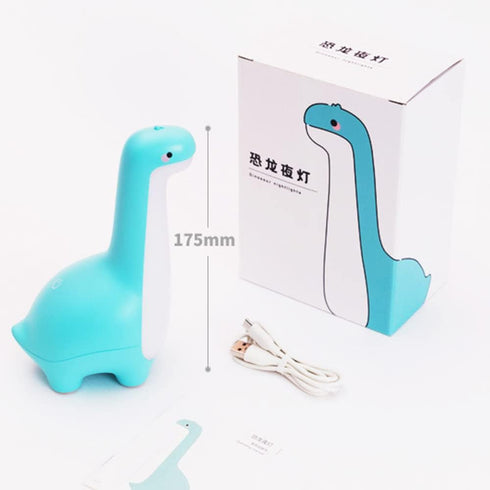 Dimmable Dinosaur Night Lamp, Bedside Night Light USB Rechargeable, Kids Bedroom Sleep Light, Cute Gifts for Girls