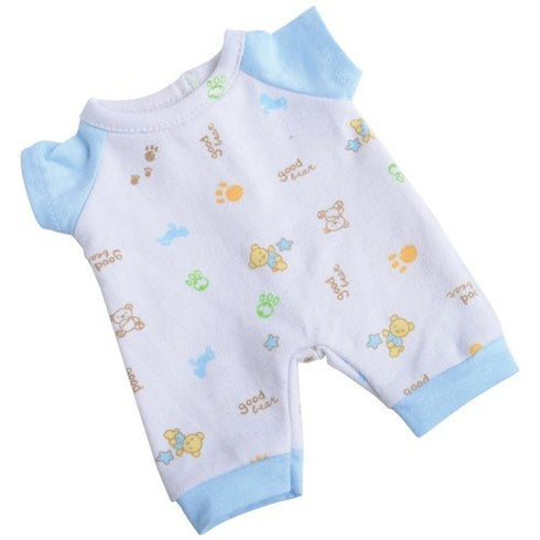 Constructive Playthings Washable Pajama Outfits for 10 inch Baby Dolls, Set of 4 with Hook and Loop Closures