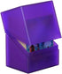 Ultimate Guard Boulder 80+ Deck Case for 80 Double-Sleeved TCG Cards - Amethyst, Secure Storage