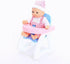 6 Set 5 Inch 3-6 PowerTRC of Mini Baby Girl Toy Dolls Collection with High Chair, Cradle, Walker, Swing, Bathtub