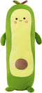 MMTTAO Long Avocado Stuffed Animal, 22 Inch Plushies Squishy Snuggle Toy, Kawaii Food Shaped Hugging Pillow for Kids